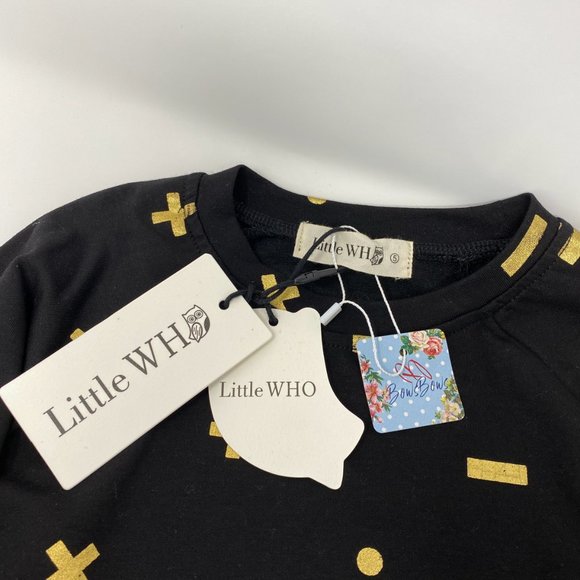 NWT Top & Elastic Waist Joggers w/ Math Sym Foil - Picture 3 of 6